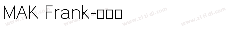 MAK Frank字体转换